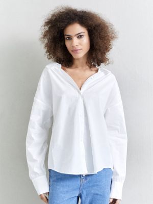 Белая блузка Moschino