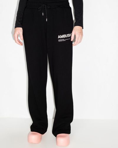 Pantalones de chándal de tejido fleece con estampado Ambush negro