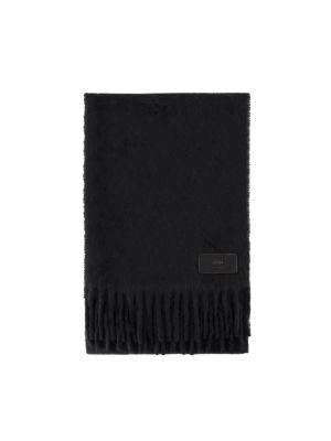 Bufanda de lana Ami Paris negro