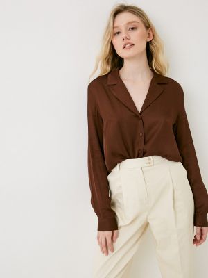Блузка Please коричневая