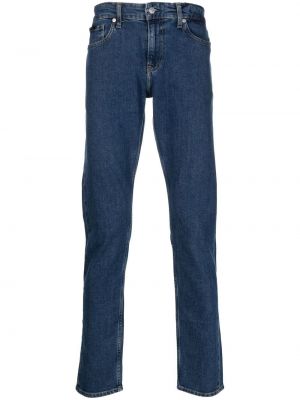 Slim fit priliehavé skinny fit džínsy Calvin Klein modrá