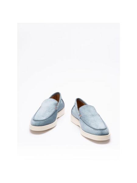 Loafers Santoni niebieskie