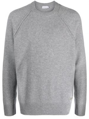 Vlnený sveter Calvin Klein sivá