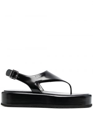 Sandalias con plataforma Prada negro