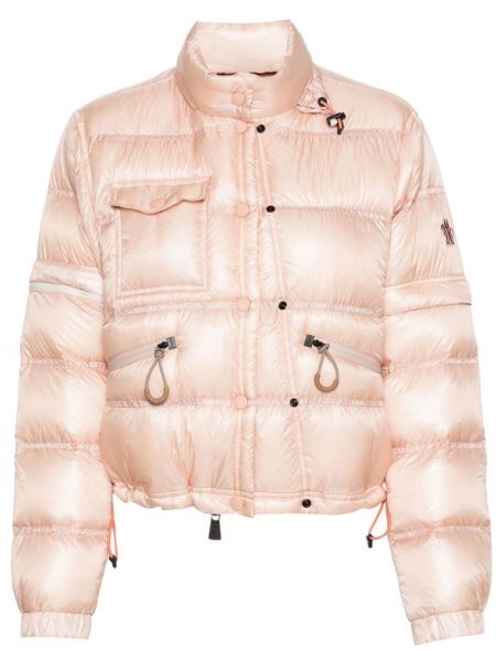Pernata jakna Moncler Grenoble ružičasta