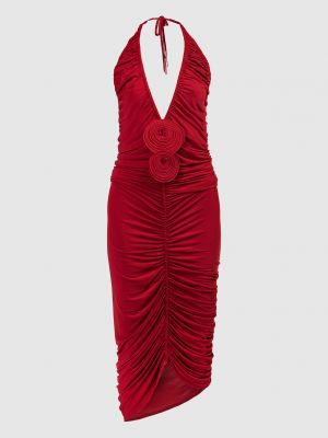 Сукня міді з вирізом на спині Magda Butrym червона
