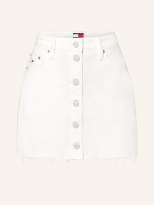 Džínová sukně Tommy Jeans bílé