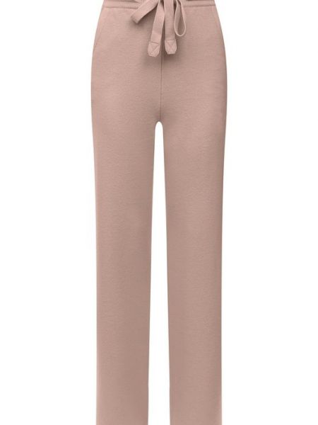Кашемировые брюки Loro Piana розовые