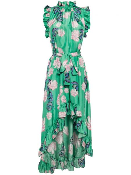 Макси рокля Cynthia Rowley зелено