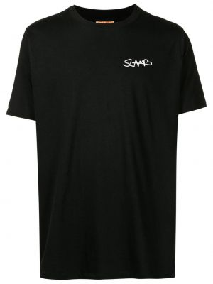 Тениска с принт Amir Slama черно