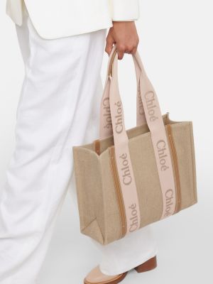 Τσάντα shopper Chloã© μπεζ