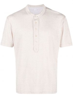 T-shirt con bottoni Eleventy bianco