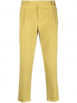 Pantaloni plissettati Pt Torino giallo