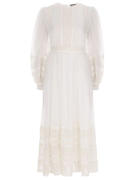 Однотонное платье Shatu белое