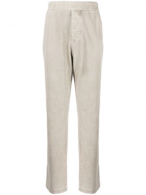 Bavlněné rovné kalhoty James Perse šedé