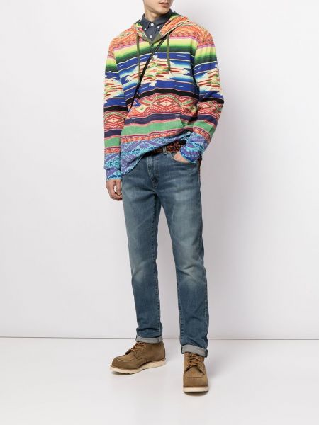 Raštuotas džemperis su gobtuvu su abstrakčiu raštu Polo Ralph Lauren