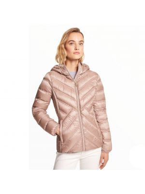 Нейлоновая куртка с капюшоном Michael Michael Kors розовая