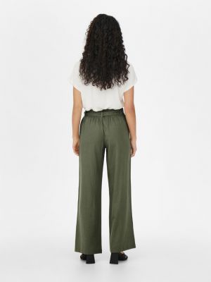 Pantaloni de in Jacqueline De Yong verde