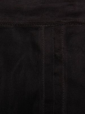 Jedwabna spódnica midi Gucci czarna