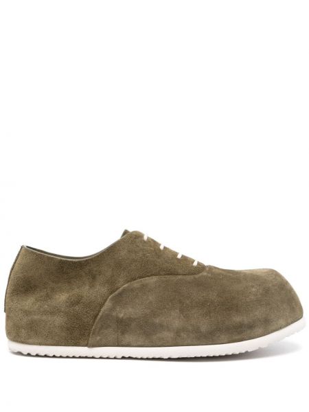 Pantofi oxford din piele de căprioară Premiata verde