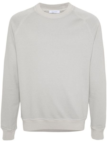 Ensfarvet sweatshirt Cruciani grå