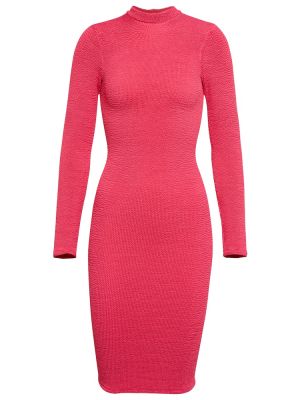 Μίντι φόρεμα Hunza G ροζ