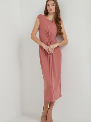 Мини рокля Lauren Ralph Lauren розово