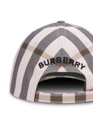 Karierter cap Burberry pink