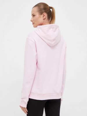 Pamut kapucnis melegítő felső Adidas rózsaszín