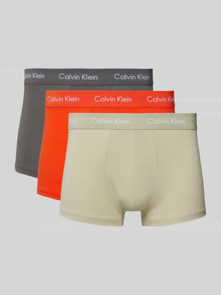 Slipy slim fit Calvin Klein Underwear pomarańczowe