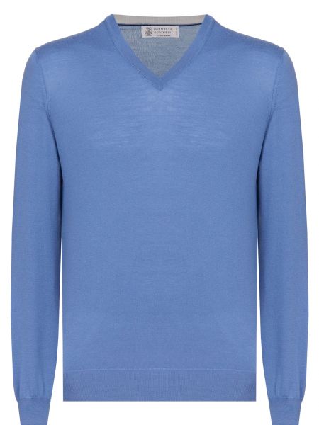 Пуловер Brunello Cucinelli синий