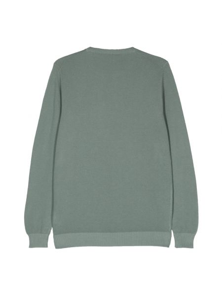 Dzianinowy sweter bawełniany Fedeli zielony