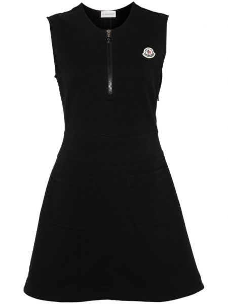 Μini φόρεμα από ζέρσεϋ Moncler μαύρο