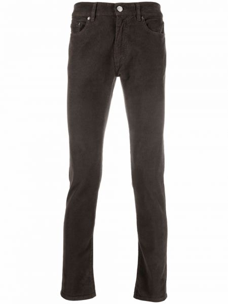 Pantalones de pana skinny Pt05 marrón