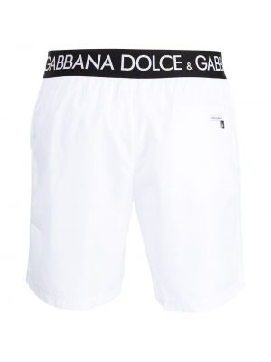 Slip-on lühikesed püksid Dolce & Gabbana valge