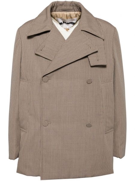 Ternet blazer Jil Sander brun