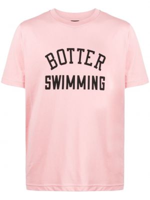 Bavlněné tričko Botter růžové