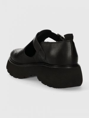 Pantofi oxford din piele cu platformă Weekend Max Mara negru