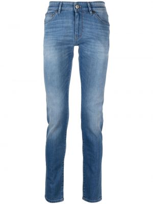 Slim fit skinny fit-jeans Pt Torino blå