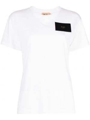 Памучна тениска N°21 бяло