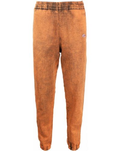 Tapered fit jeans Diesel oransje