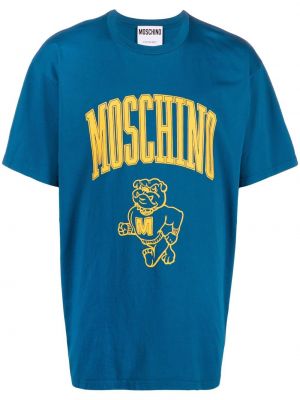 Baskılı pamuklu tişört Moschino