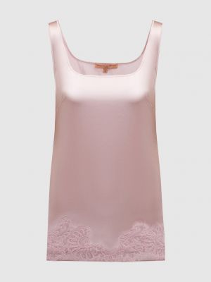 Мереживна шовкова піжама Ermanno Scervino рожева
