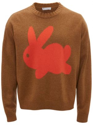 Woll pullover mit print Jw Anderson