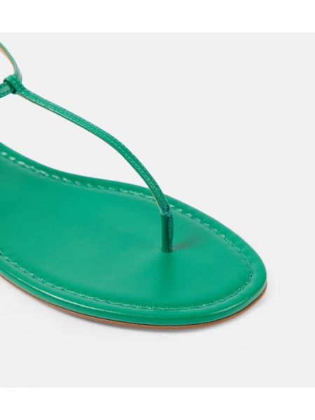 Sandales en cuir Aquazzura vert