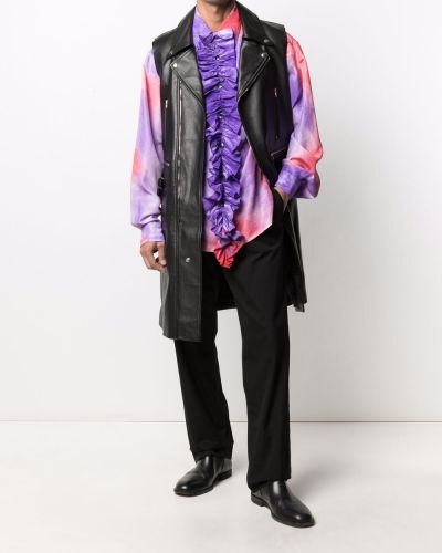 Camisa con estampado tie dye Marni violeta