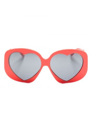 Oversize слънчеви очила със сърца Moschino Eyewear