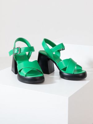 Sandale din piele Answear Lab verde