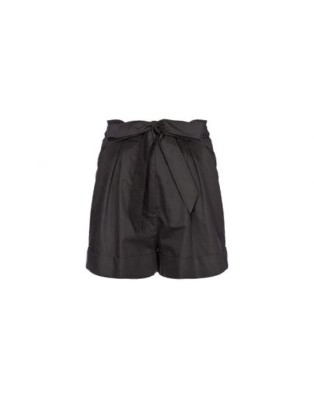 Leinen shorts mit reißverschluss Pinko schwarz