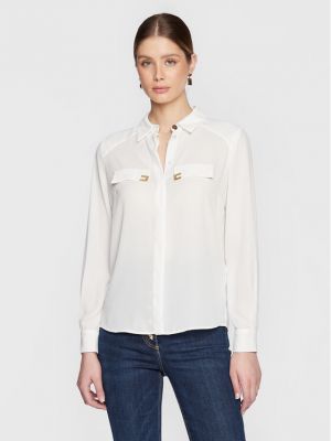 Relaxed риза Elisabetta Franchi бяло